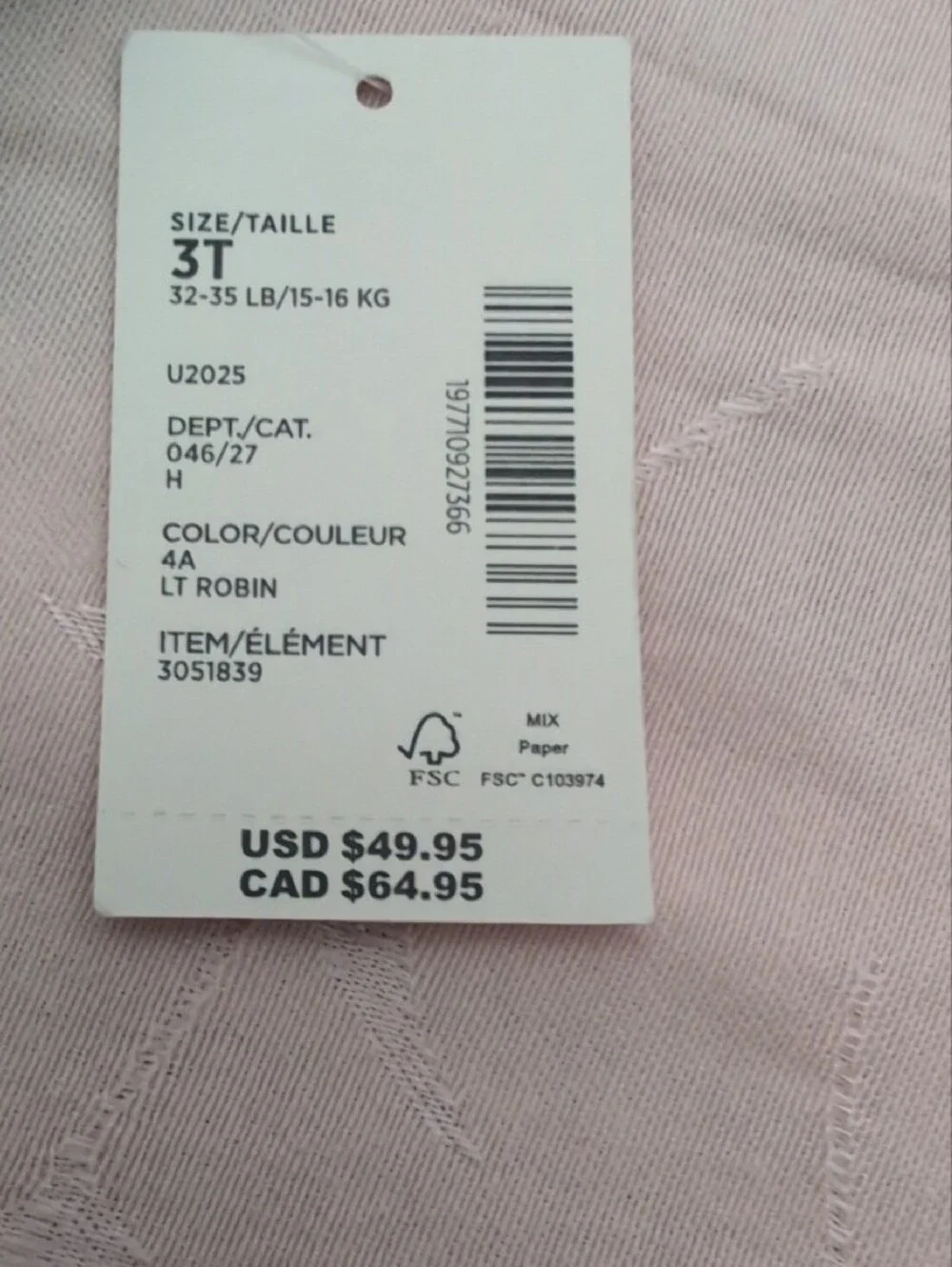 Gymboree Pale Blue Lemon & Palm Button-Front Dress